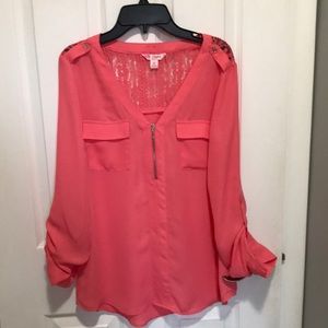 Orange blouse